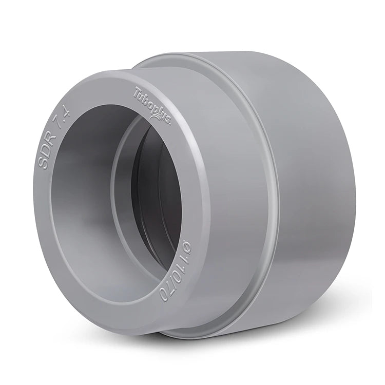 Tubo Plus 90 mm Rotoplas Reducción de x Tuboplus Alta Presión — vista frontal