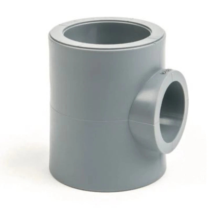 Tee 40 mm Rotoplas Reducida Central de x Tuboplus Alta Presión — vista frontal