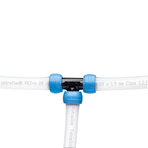 Anillo 16 mm Rotoplas Rayper Azul Tuboplus Ultraflex — vista lateral