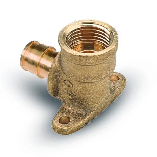 Codo 16 mm Rotoplas Base Fijacion Largo Latón x 1/2 " Tuboplus Ultraflex — vista frontal