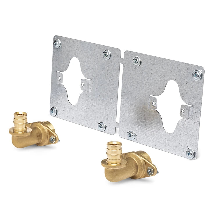 Kit 16 mm Rotoplas Codo Pladur Latón x 1/2" Npt Tuboplus Ultraflex — vista frontal