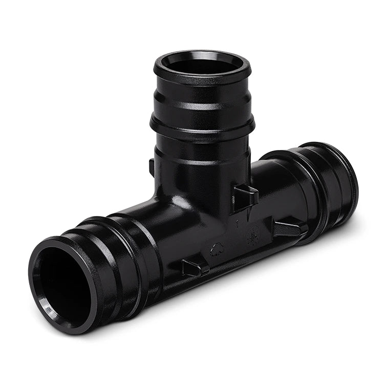 Tee 25 mm Rotoplas PPSU Tuboplus Ultraflex — vista frontal