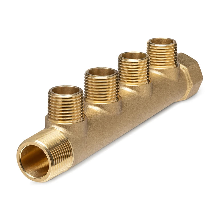 Tubo Plus Rotoplas Colector Latón 3/4" x 4" Tuboplus Ultraflex — vista frontal