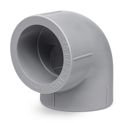 Codo 40 mm Rotoplas 90° Tuboplus Agua Helada — vista frontal