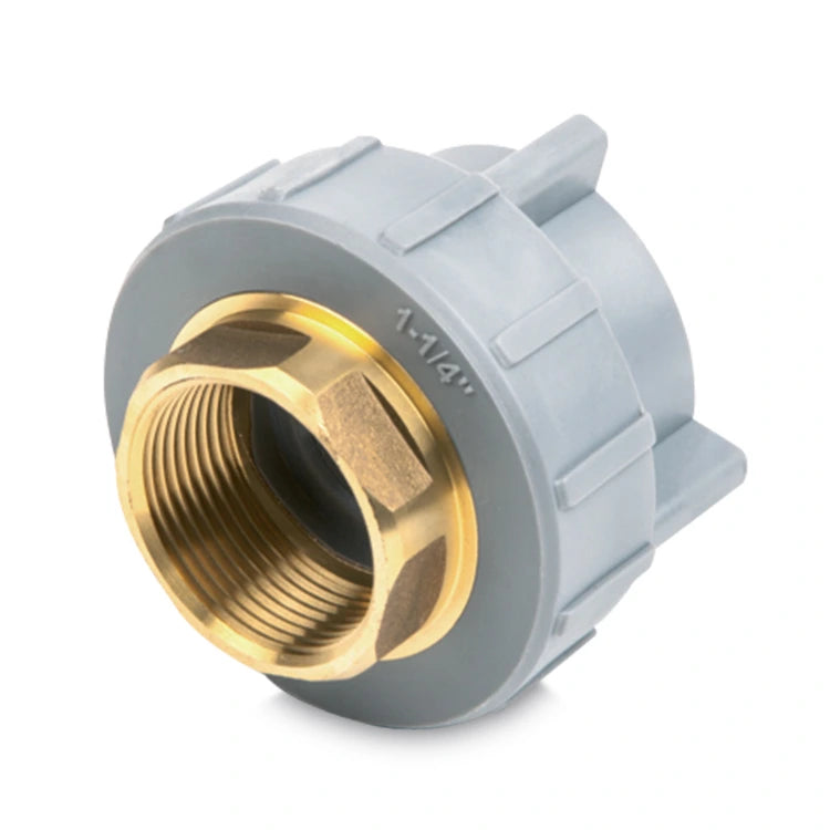 Tubo Plus 110 mm Rotoplas Conector Rosca Hembra Tuerca Hexagonal a 4" Npt Tuboplus Agua Helada — vista frontal