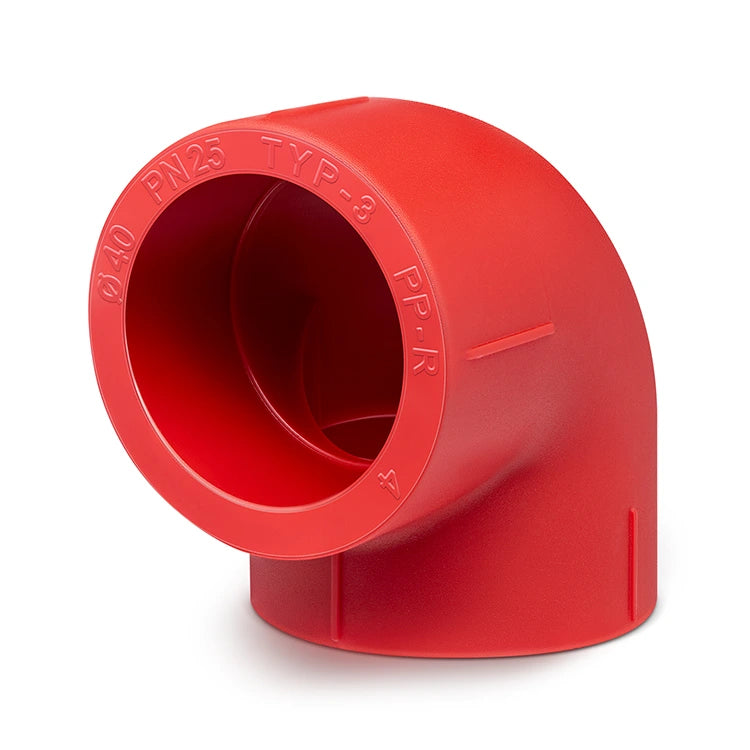 Codo 125 mm Rotoplas 90° Tuboplus Contraincendios — vista frontal