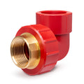 Codo 32 mm Rotoplas Rosca Hembra Tuerca Hexagonal x 1" a 90° Tuboplus Contraincendios — vista frontal