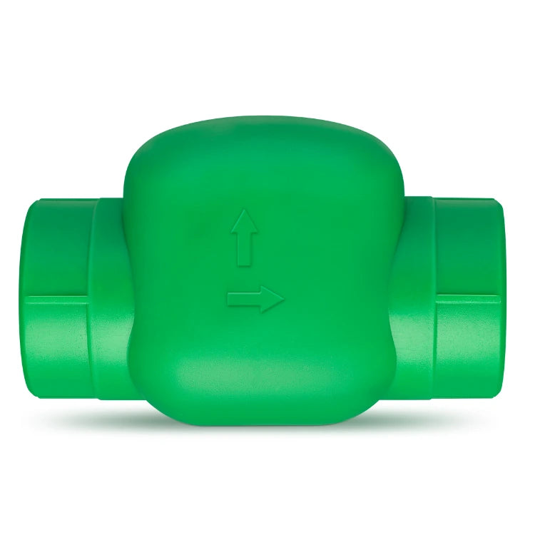 Válvula 25 mm Rotoplas check PP Tuboplus — vista lateral