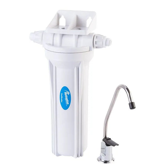 Bebbia Rotoplas Purificador Hydro-Pur® de carbón activado bajo tarja — vista frontal