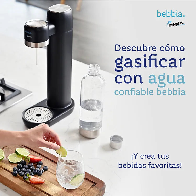Filtro Rotoplas Gasificadora de agua color negro — detalle de conexiones