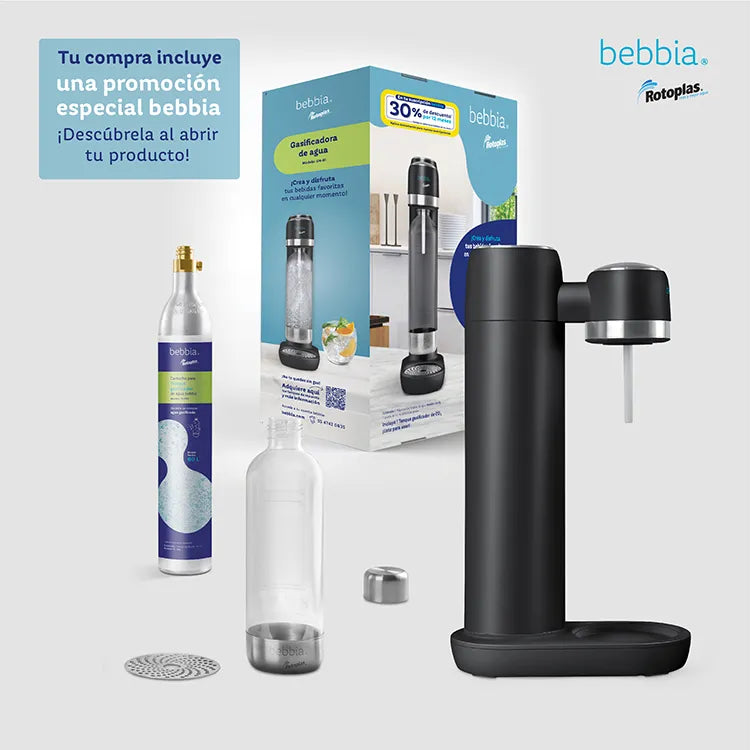 Filtro Rotoplas Gasificadora de agua color negro — vista trasera