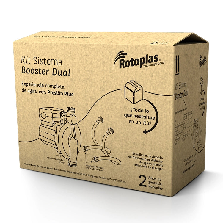 Kit Rotoplas SIstema Booster Dual — vista lateral