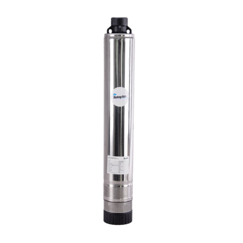 Bomba 1 HP Rotoplas sumergible para cisterna — vista frontal
