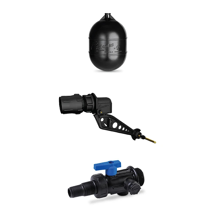 Kit Rotoplas de accesorios básico para Tinacos — vista frontal