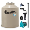 Tinaco 1,100 litros Rotoplas GDPV con Bomba Centrífuga (Venta exclusiva en Tuxtla) — vista frontal