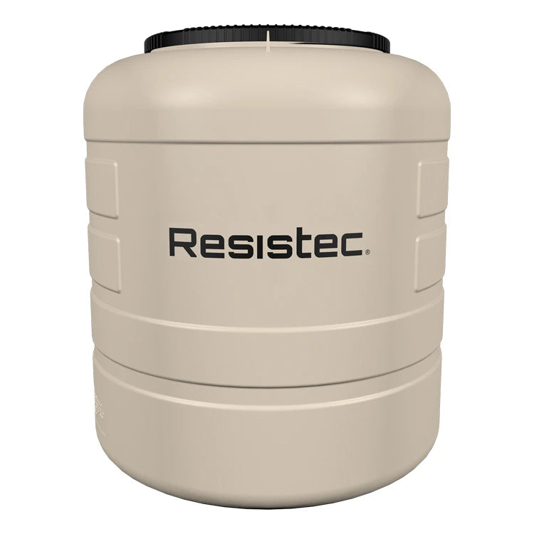 Tinaco 450 litros Rotoplas Resistec color beige — vista frontal