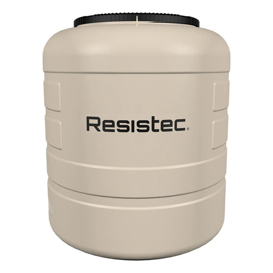 Tinaco 450 litros Rotoplas Resistec color beige — vista frontal