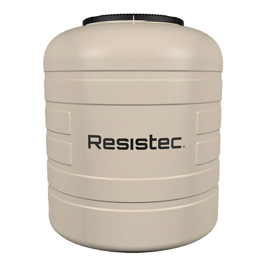 Tinaco 800 litros Rotoplas Resistec color beige — vista frontal