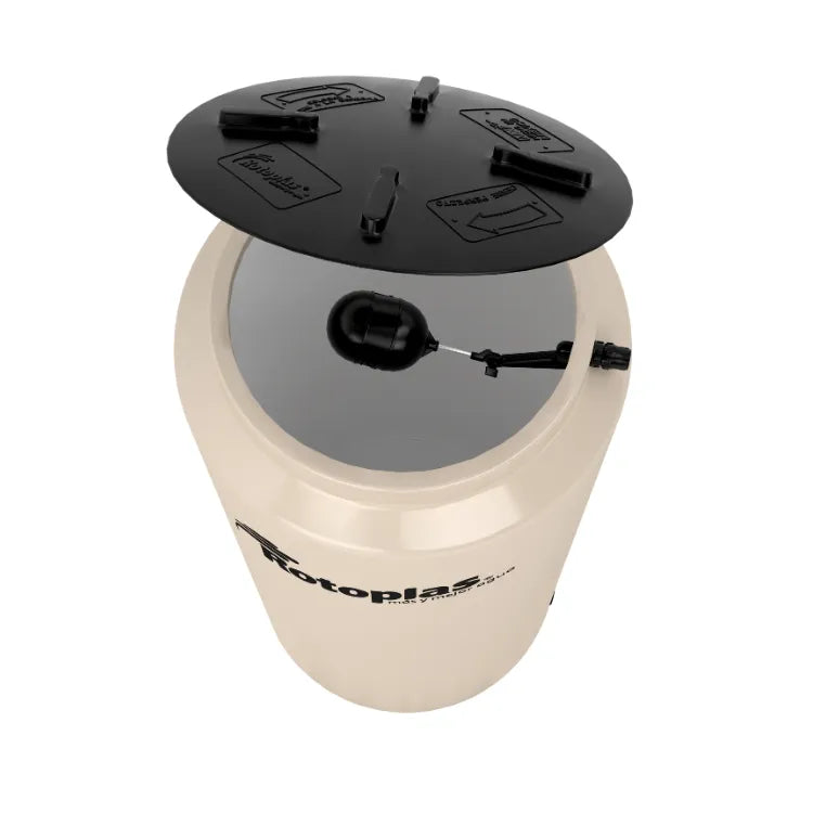 Tinaco 1,000 litros Rotoplas Vertical 2 accesorios — vista lateral