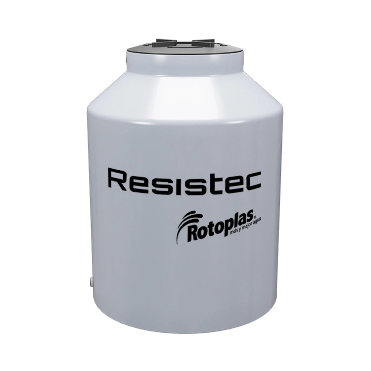 Tinaco 1,100 litros Rotoplas Resistec con Multiconector y jarro de aire (Venta exclusiva en Tuxtla) — vista lateral
