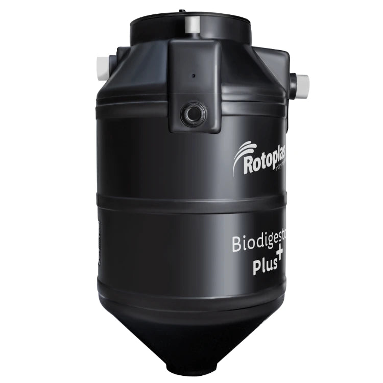 Biodigestor 600 litros Rotoplas Plus — vista lateral