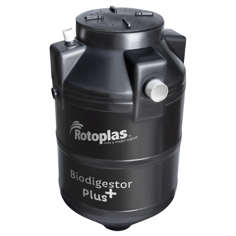 Biodigestor 600 litros Rotoplas Plus — vista trasera