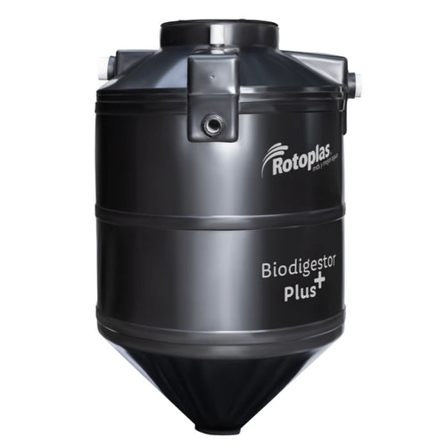 Biodigestor 1,300 litros Rotoplas Plus — vista lateral
