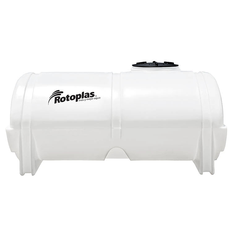 Tanque 2,500 litros Rotoplas horizontal nodriza estandar color neutro — vista frontal