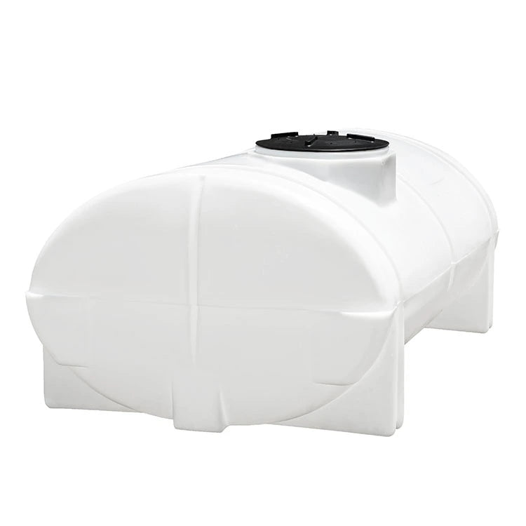 Tanque 2,500 litros Rotoplas horizontal nodriza estandar color neutro — vista trasera
