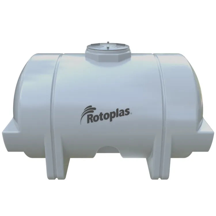 Tanque 4,000 litros Rotoplas horizontal nodriza reforzado al 20% color neutro — vista frontal