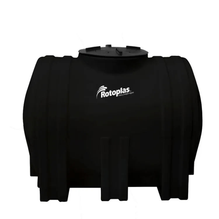 Tanque 1,000 litros Rotoplas nodriza estándar color negro — vista frontal