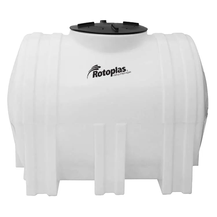 Tanque 1,000 litros Rotoplas horizontal nodriza estandar color neutro — vista frontal