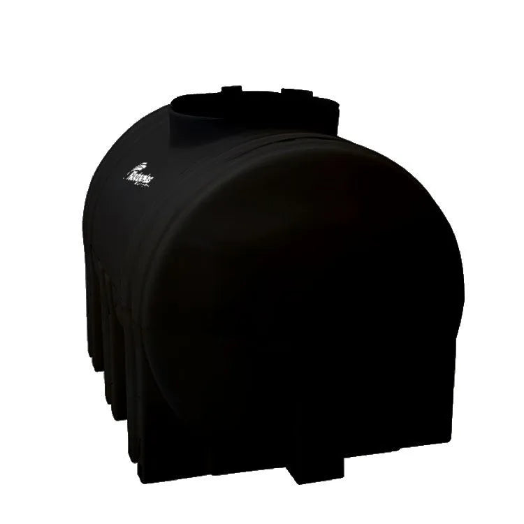 Tanque 1,000 litros Rotoplas horizontal nodriza reforzado al 20% color negro — vista superior