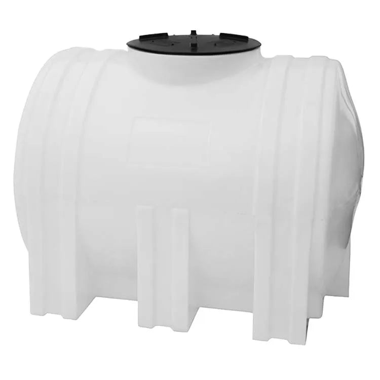 Tanque 1,000 litros Rotoplas horizontal nodriza reforzado al 20% color neutro — vista trasera