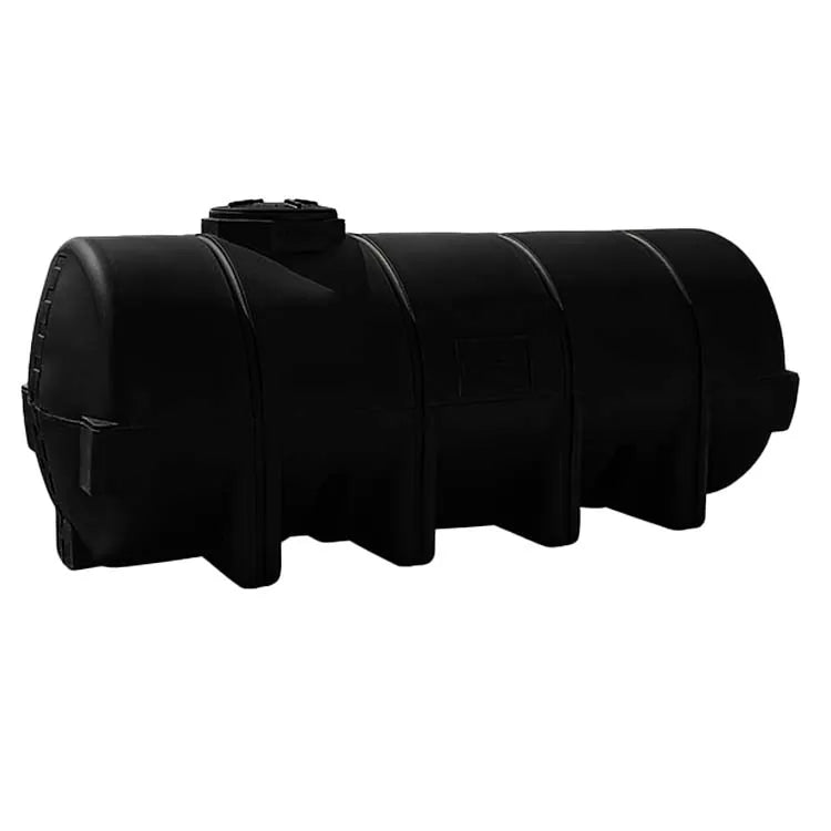 Tanque 5,000 litros Rotoplas nodriza horizontal estandar color negro — vista trasera