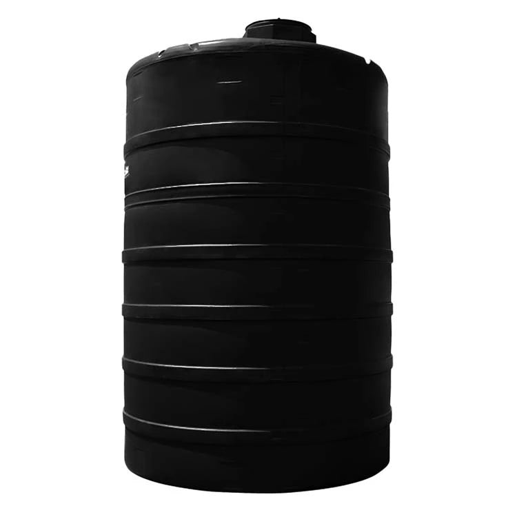 Tanque 15,000 litros Rotoplas vertical estándar color negro — vista superior