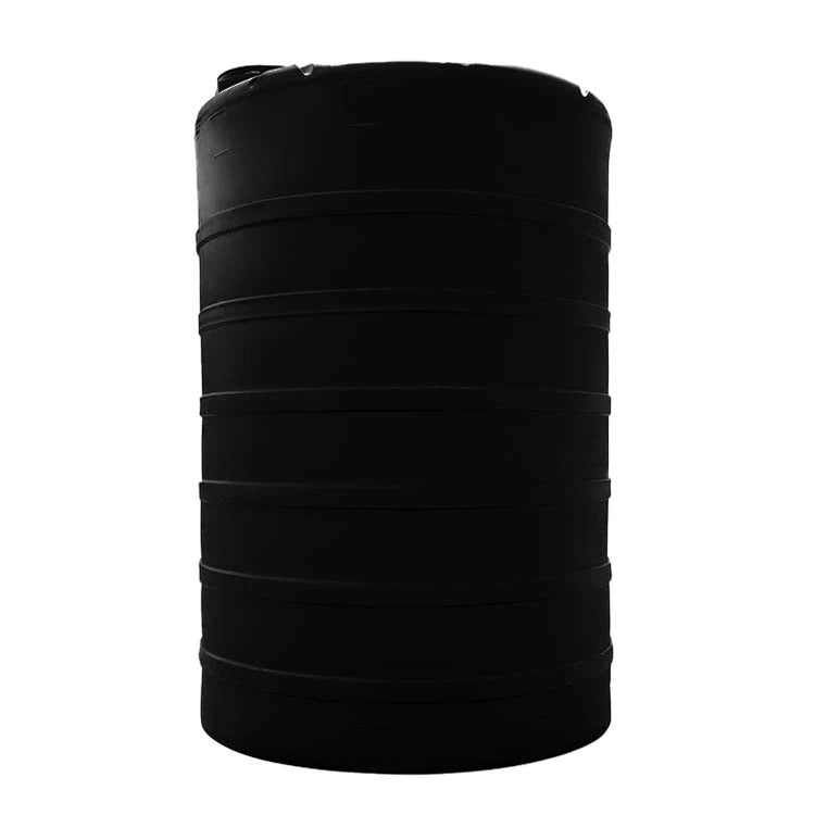 Tanque 15,000 litros Rotoplas vertical estándar color negro — vista trasera