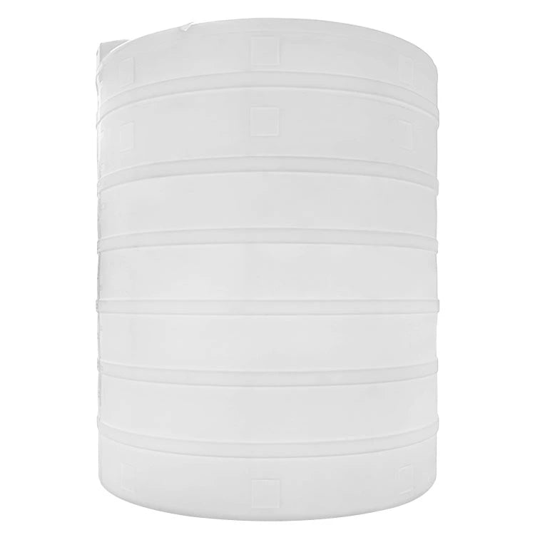 Tanque 15,000 litros Rotoplas vertical color neutro — vista trasera