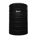 Tanque 15,000 litros Rotoplas vertical reforzado al 40% color negro — vista frontal