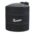 Tanque 2,500 litros Rotoplas vertical reforzado al 20% 2,500 littos color negro — vista frontal