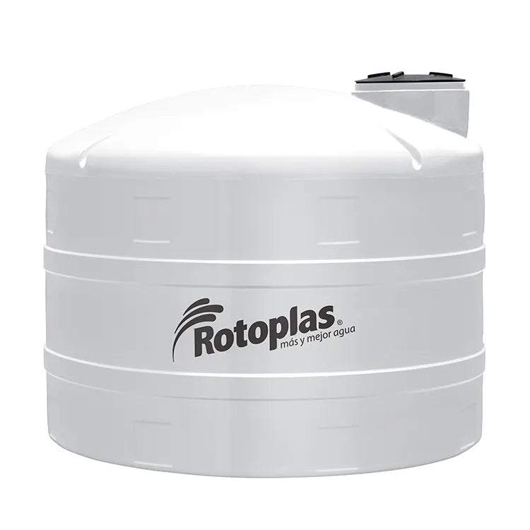 Tanque 5,000 litros Rotoplas vertical estándar color neutro — vista frontal