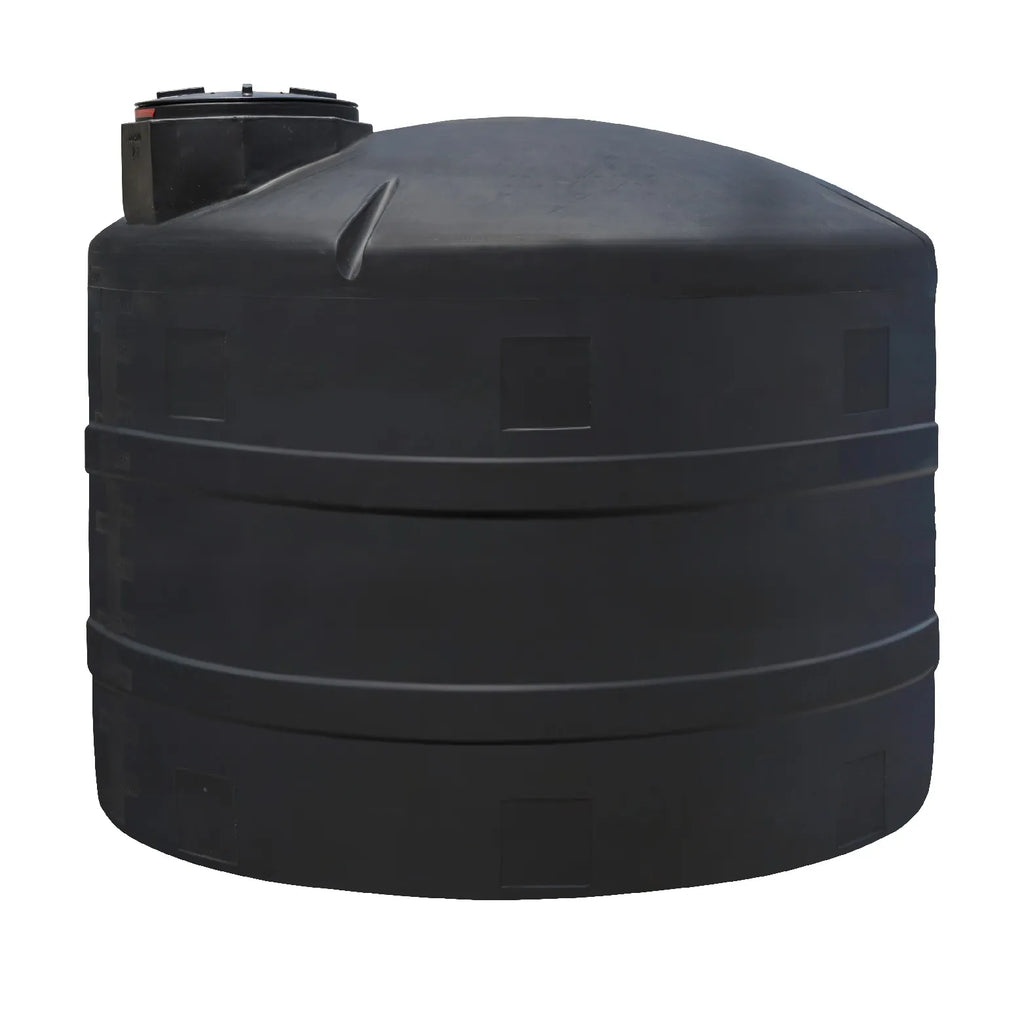 Tanque 5,000 litros Rotoplas vertical reforzado al 40% color negro — detalle de tapa