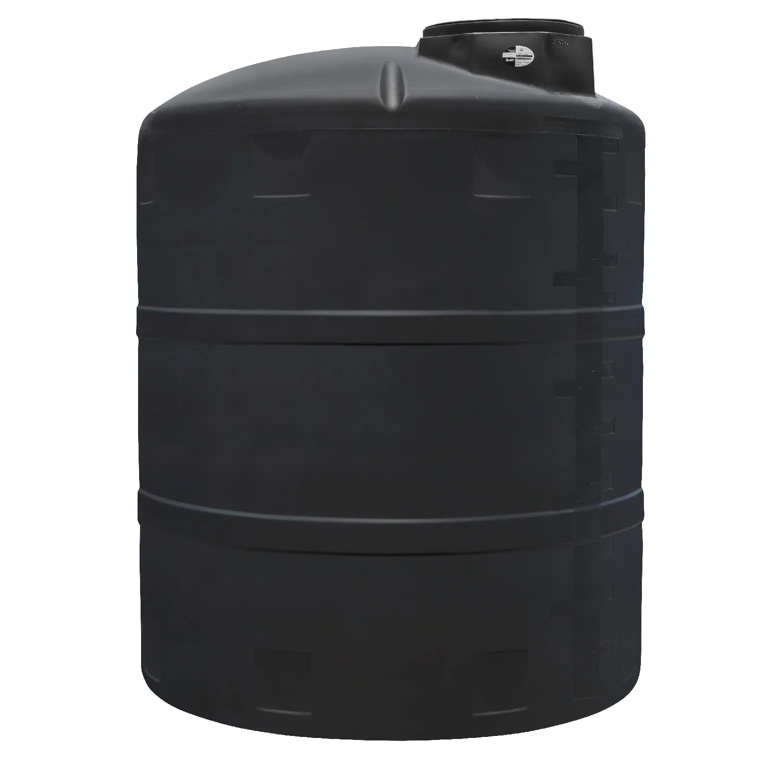 Tanque 5,001 litros Rotoplas vertical estándar color negro — vista trasera