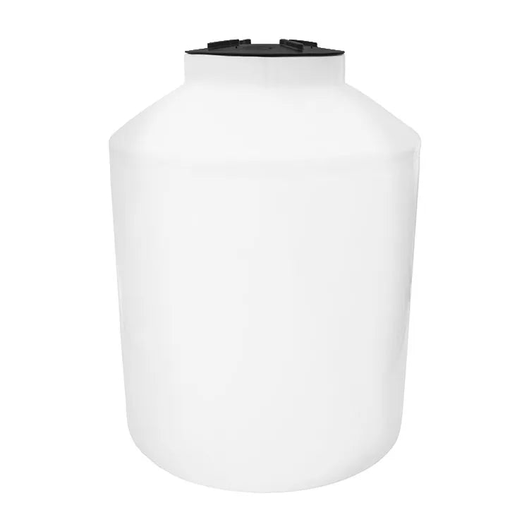 Tanque 1,100 litros Rotoplas vertical cerrado reforzado al 40% color neutro — vista trasera