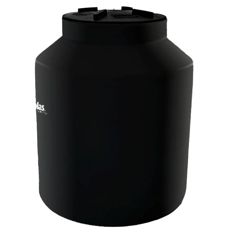 Tanque 450 litros Rotoplas vertical cerrado estandar color negro — vista superior