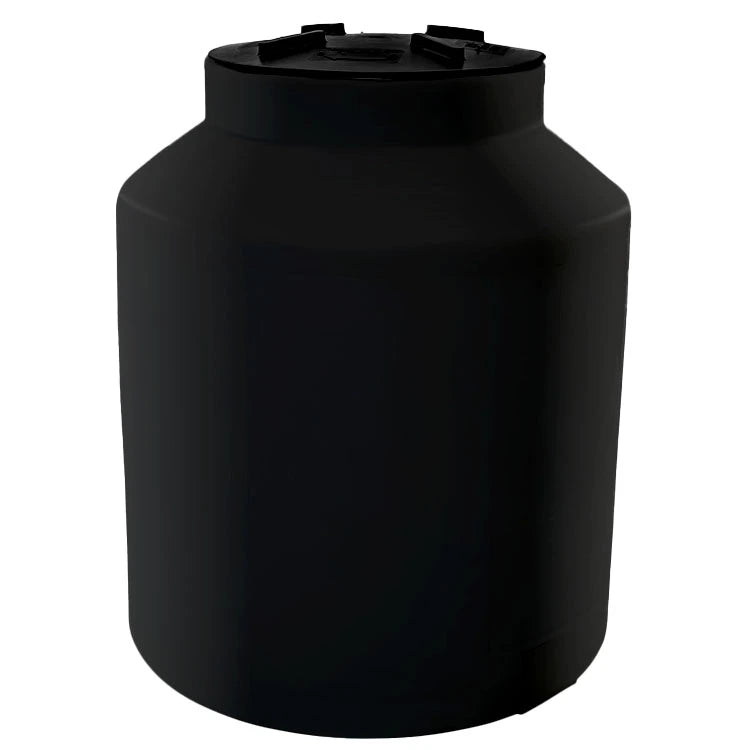 Tanque 450 litros Rotoplas vertical cerrado estandar color negro — detalle de conexiones