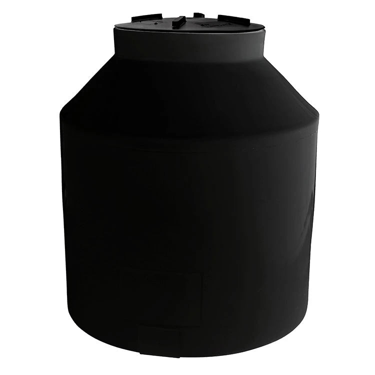 Tanque 600 litros Rotoplas vertical cerrado estandar color negro — detalle de conexiones