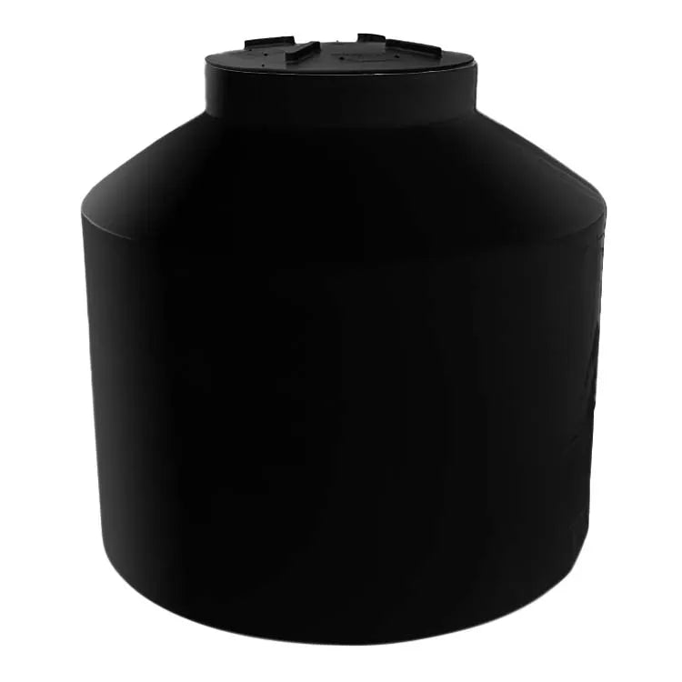 Tanque 750 litros Rotoplas vertical cerrado reforzado al 40% color negro — detalle de conexiones