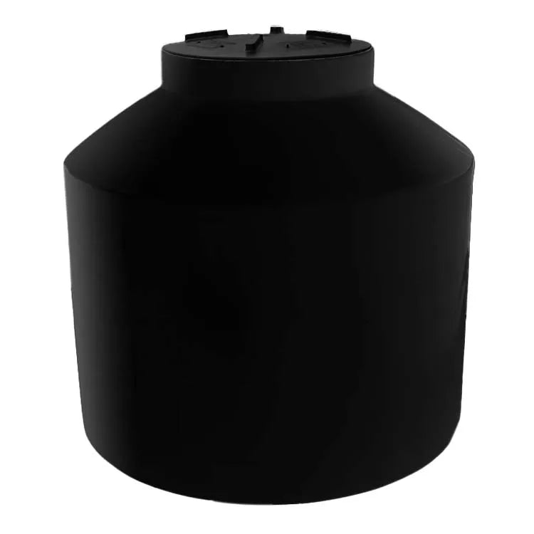 Tanque 750 litros Rotoplas vertical cerrado reforzado al 40% color negro — detalle de tapa