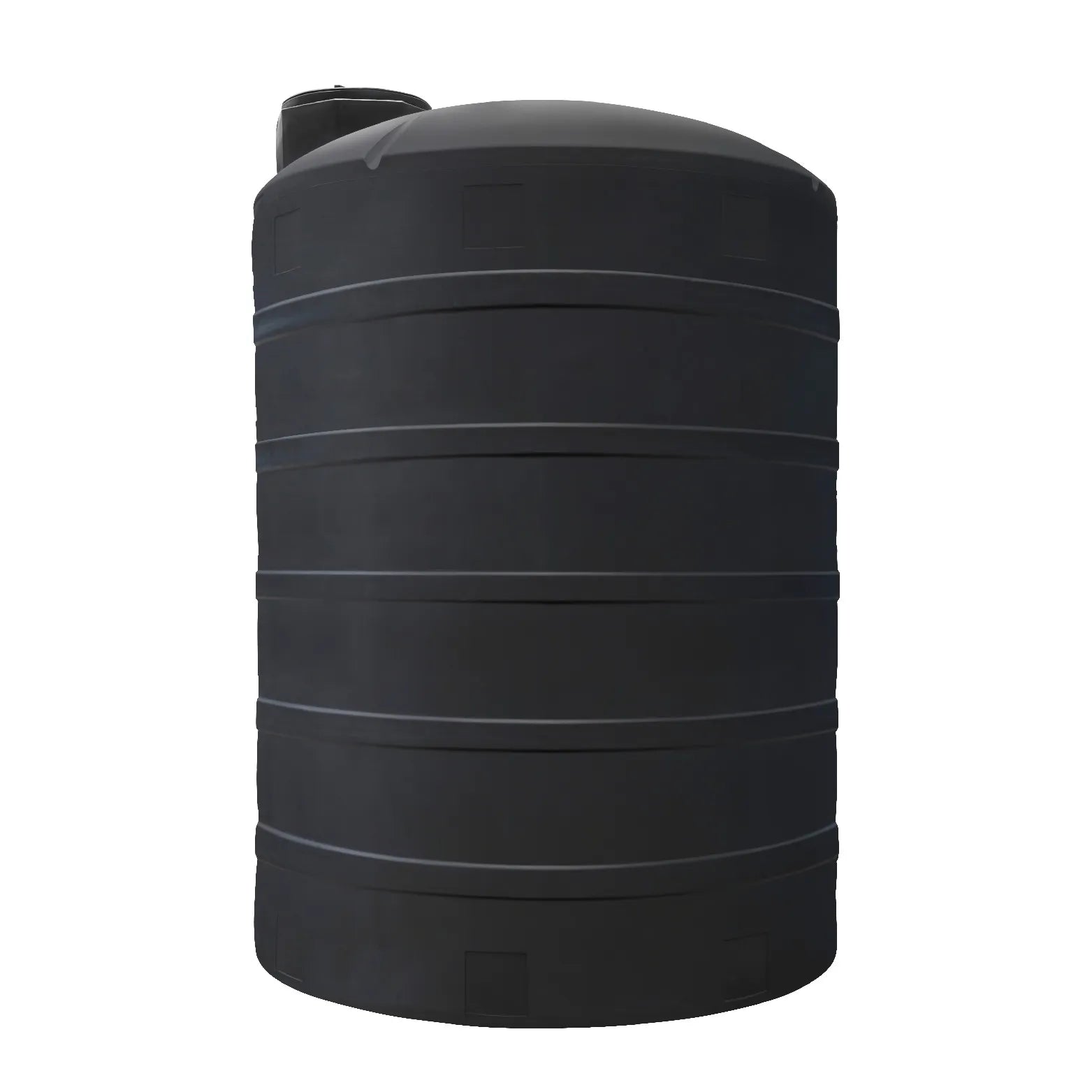 Tanque 10,000 litros Rotoplas vertical estándar color negro (Venta exclusiva en MTY) — vista trasera